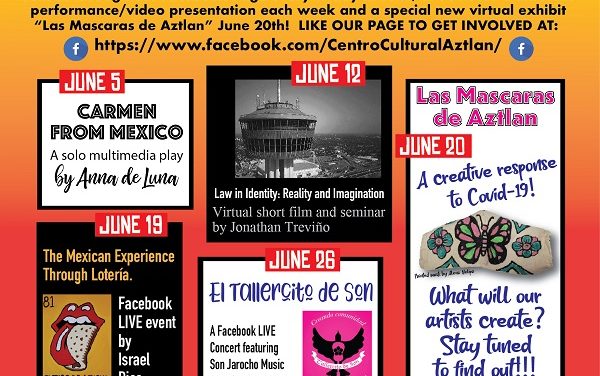 Centro Cultural Aztlan presents El Gran Mes de Los Artistas to celebrate our 43rd Anniversary every Friday at 7:00pm during the month of June!