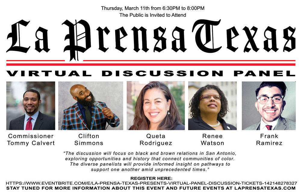 La Prensa Texas To Host Virtual Panel Discussing  Community Relationships of People of Color March 11th