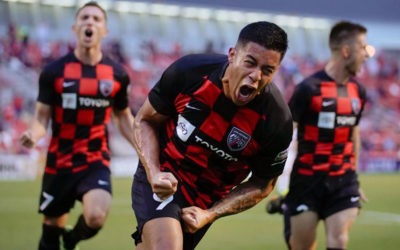 SAFC blanqueó a Switchbacks con 3 Goles del debutante Santiago Patiño