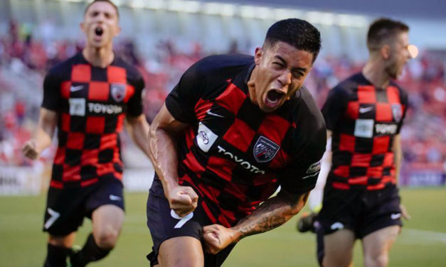 SAFC blanqueó a Switchbacks con 3 Goles del debutante Santiago Patiño