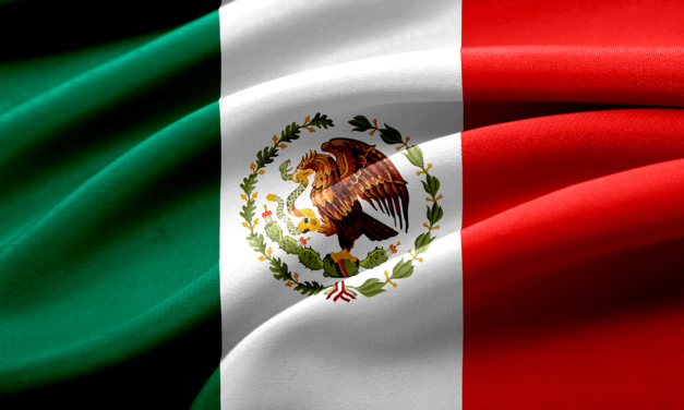 Mexican Flag at Graduation Ceremony