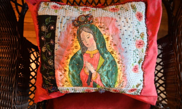 Folk Art In Honor of la Celebración A La Virgen De Guadalupe By Frances Quiroz, Jesse Trevino, Robert Wilkins & Joe R. Villarreal   Oscar Galvan, Jr.