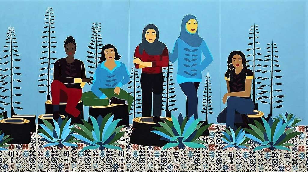 Mural Reflecting on Refugee and Immigrant Women Finds New Home at Pre-K for SA West Campus