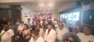people attending Tommy Calvert's re-election campaign
