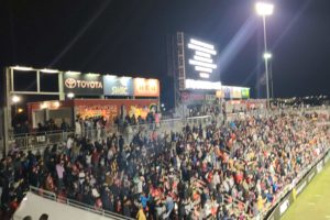 Crowd attending San Antonio FC Soccer game