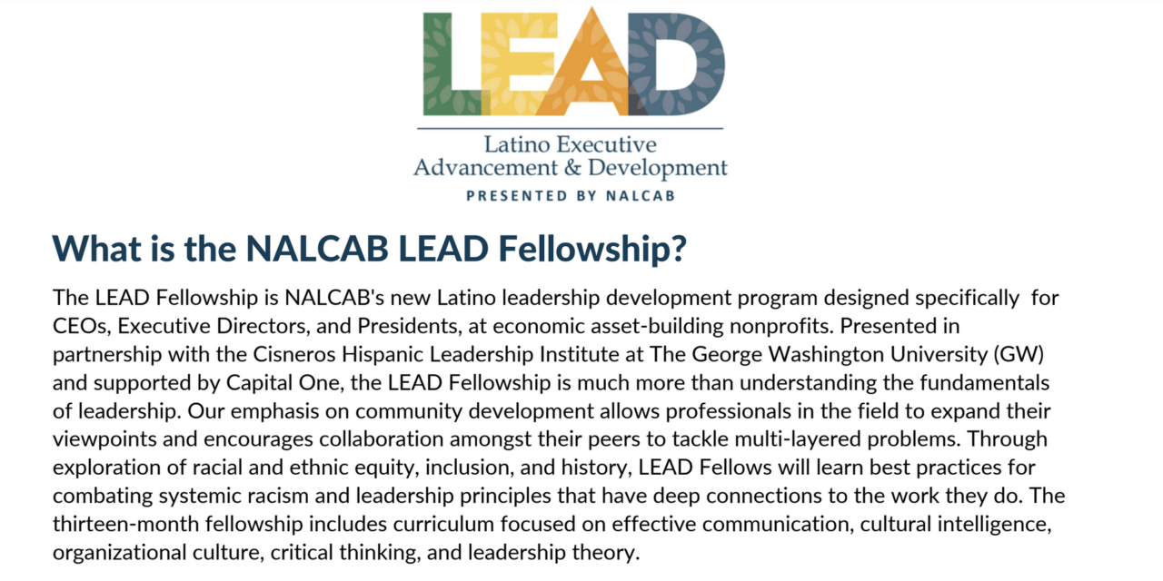 NALCAB Launches New Executive Level Latino Leadership Program for Community Development Directors