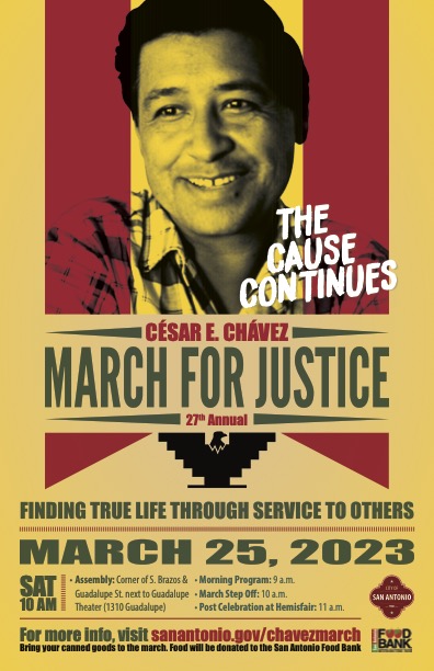 27th Annual Cesar E. Chavez March for Justice is March 25
