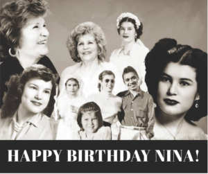 Happy Birthday Nina with photos of Nina