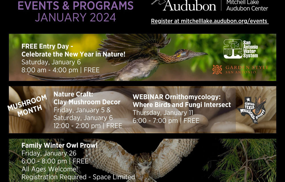 January Events at Mitchell Lake Audubon Center
