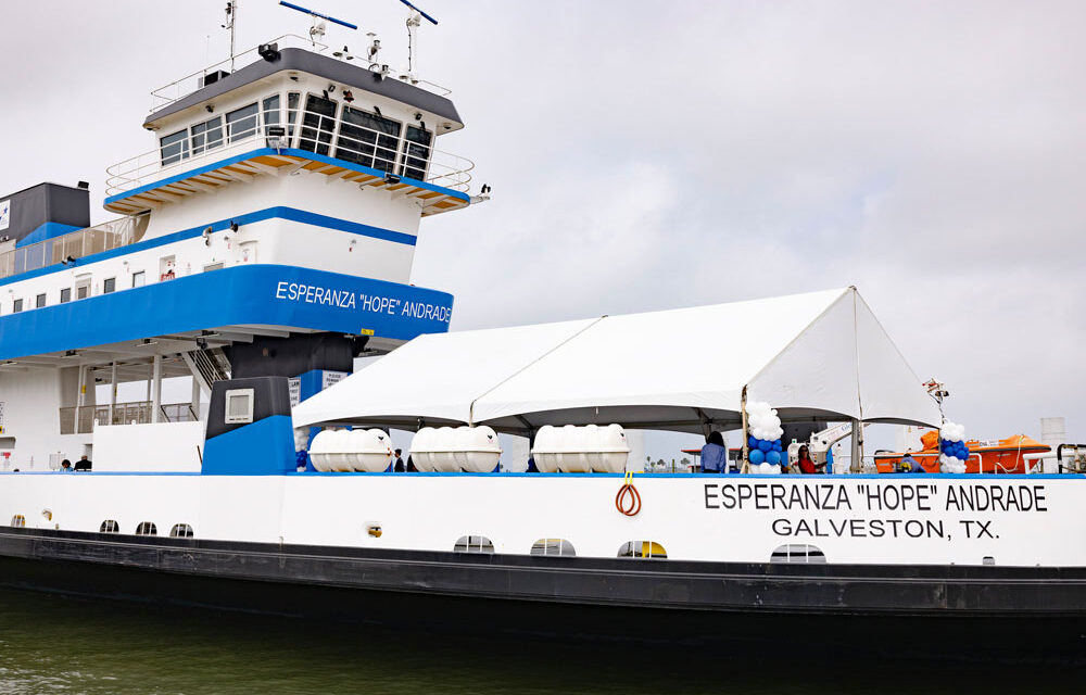 Newest TxDOT Ferry Named for San Antonio’s Hope Andrade