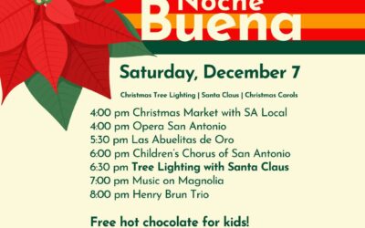 14th Annual Tree Lighting & Noche Buena (plus Santa Claus!) at Main Plaza Sat, 12/7